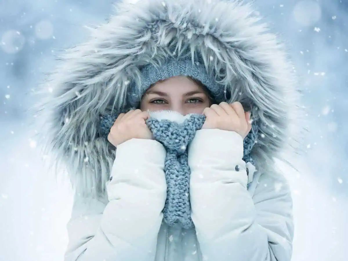 очите през зимата